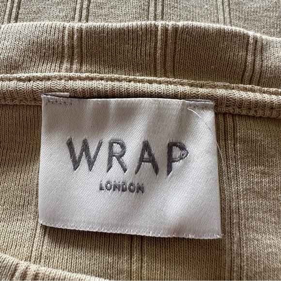 WRAP London 100% Cotton Ribbed Button Up Long Sleeve Top L - Picture 9 of 10